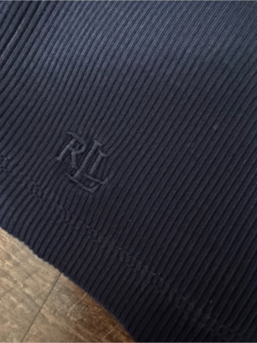 Lauren Ralph Lauren Navy Blue Ribbed Sleeveless Top Tank Women’s 3X - Picture 3 of 7
